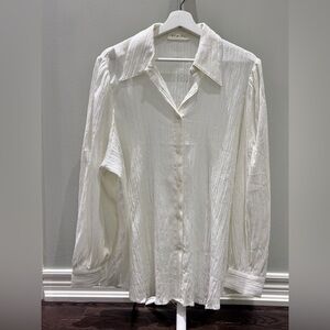 Timeless White Crinkled Blouse – Effortless Elegance